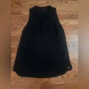 Guess Black Sleeveless V-neck Tank Top - Medium